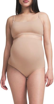 SKIMS Fits Everybody Maternity/Nursing Bra in Clay at Nordstrom, Size X-Small