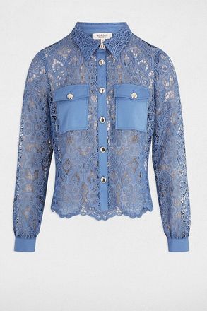 Morgan Kanten blouse met lange mouwen