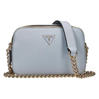 Guess Tassen, Dames, Blauw, ONE Size, Leer, Noelle Saffiano Mini Crossbody