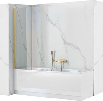 Rea Rea - Mampara De Ba&ntilde;era Agat-2 80 Brush Gold