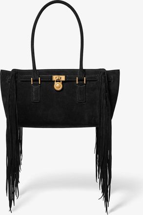 Michael Kors Hamilton Moderne Small Fringed Suede Satchel