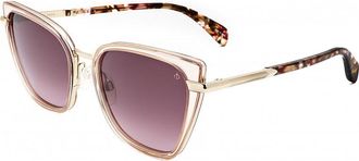 Rag & Bone Womens RNB1057-G-S-10A-56 RNB1057 G S 56 10A Sunglasses - Beige - One Size