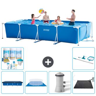 Intex Piscina Con Estructura Rectangular - 450x220x84 Cm - 7-piezas Scb97