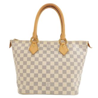 Louis Vuitton Azur Damier Azur White Damier Canvas Tote Bag (Pre-Owned)