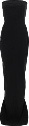 Rick Owens Black Solid Strapless Maxi Dress