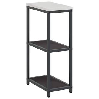 Berkfield Home Kitchen Storage Shelf with Storage Black Steel