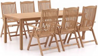 Sunyard Furniture Sunyard Veronica/Liverpool 210cm dining tuinset 7-delig verstelbaar