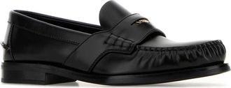 Prada Womens Leather Loafer Black