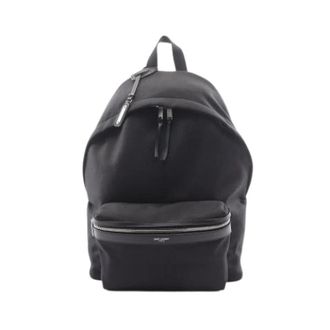 Saint Laurent Pre-owned Vintage Canvas Backpack - unisex - Saint Laurent Vintage - Vintage Backpacks - Black - ONE SIZE - Pre-owned