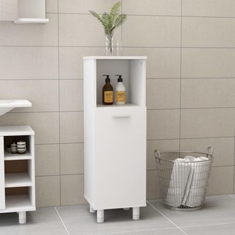vidaXL Armadio Da Bagno Bianco 30x30x95 Cm In Legno Multistrato - Vidaxl