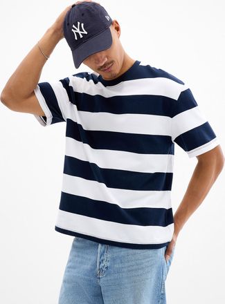 Le 31 Mens Club-stripe T-shirt Comfort fit