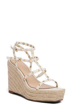 Cinq &agrave; Sept Norah Grommet Espadrille Wedge in Ivory at Nordstrom, Size 10.5Us