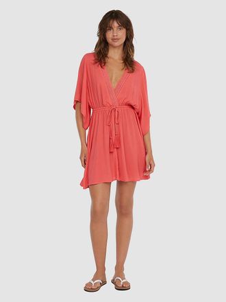 O'Neill Essentials Cover Up Kleid rot