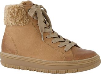 Paul Green Cambria High Top Sneaker in Tan Grained Nubuck at Nordstrom, Size 10.5Us