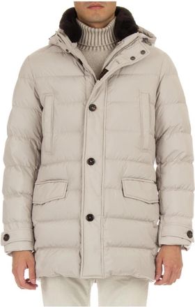 Moorer Coats - Heren - Gewatteerde jassen - Beige - XL - Jassen