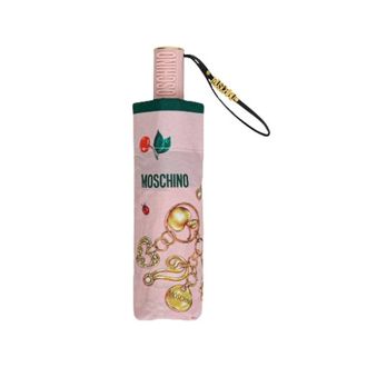 Moschino Umbrellas, unisex, Pink, Size: ONE SIZE Charm and Cherries Mini Openclose Umbrella