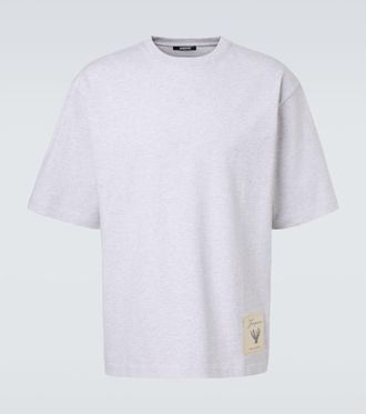 Jacquemus T-shirt oversize in jersey di cotone con logo