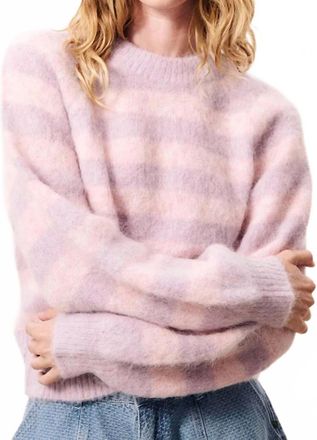FRNCH Yuliya Pullover Sweater In Pale Pink