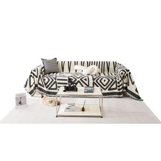 OEM Funda Para Sof&aacute; Esquinero, Funda Para Sof&aacute; De 2 Plazas, Funda De Chenilla Para Sof&aacute;, Protector Para Sof&aacute; Esquinero Con Borlas Decorativas, Resistente 