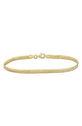 Delmar Herringbone Chain Bracelet in Yellow at Nordstrom Rack