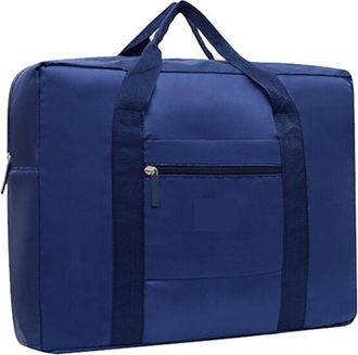 Generic Foldable Travel Duffel Bag Lightweight,Compatible For Women and Men Tote Carry On Luggage Weekender Overnight(Deep Blue)