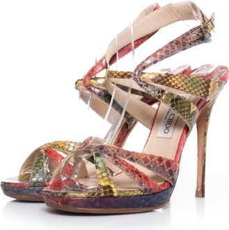 Jimmy Choo London Jimmy Choo Multicolour python sandalen
