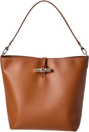 Longchamp Le Roseau Leather Shoulder Bag