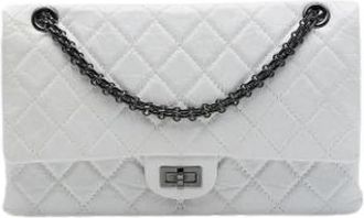 Chanel Pre-owned Reissue Flap - Dames - Vintage Schoudertas - Wit - ONE Size - Leer - Vintage
