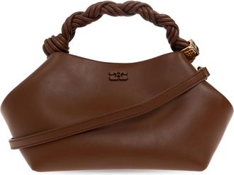 Ganni Leren Tas - Dames - Handtassen - Bruin - ONE Size - Leer - Tassen