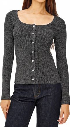 Rails Paulina Top In Grey Lurex