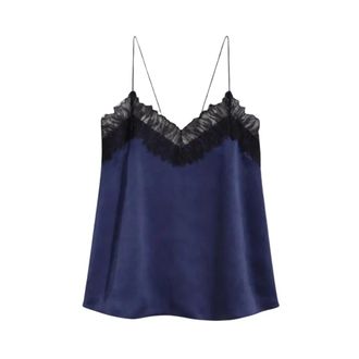 Iro Newin Top - Dames - Tops zonder mouwen - Blauw - L - Tops