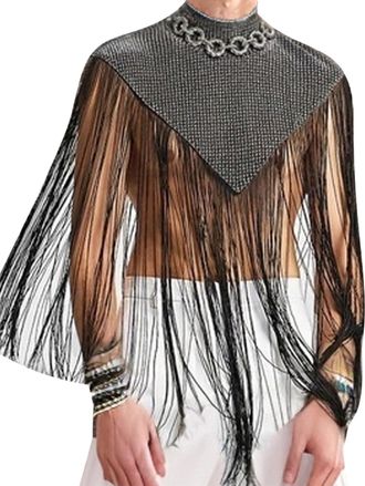 Feoya Mesh Shirt Sexy Muscle Tee Tops Nightclub Rave Festival See Thru Tank Tops Gray