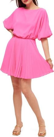 Trina Turk Pleated Triples Dress in Love All Pink at Nordstrom, Size 10