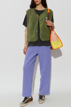 American Vintage Sweatpants With Printed Logo, Womens, Purple