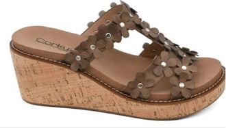 Corkys Footwear Womens Mic Drop Wedges In Tan
