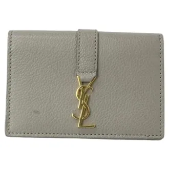 Saint Laurent Pre-owned Vintage Card case - - Pre-owned - Donna - Grigio - ONE SIZE