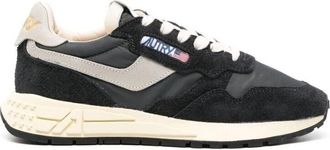 Autry Reelwind Lage Sneakers - Dames - Sneakers - Zwart - 35 EU - Katoen - Schoenen