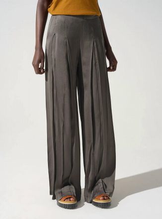 Cot&eacute;lac Wide & Flowing Pants In Carbone
