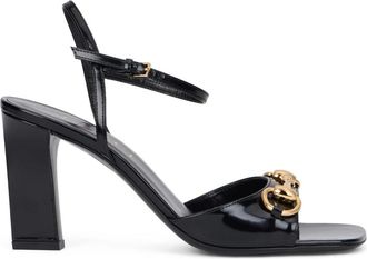 Gucci Schoenen, Dames, Zwart, 38 EU, Leer, Signora Sandaal