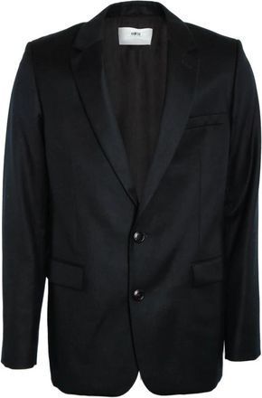 Ami Klassieke Twee-Knoop Jas - Heren - Blazers - Zwart - M - Jassen