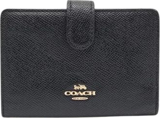 Coach Pre-owned Wallets, female, Black, Size: ONE SIZE Pre-owned Leather Wallet