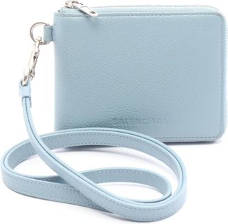 Balenciaga Blue Leather Wallet (Bi-Fold) (Pre-Owned)