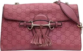 Gucci Pre-owned Shoulder Bags, female, Pink, Size: ONE SIZE Pre-owned Shoulder Bag