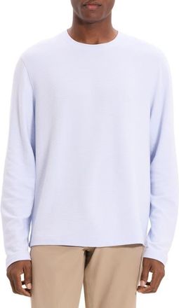 Theory Delroy Textured Long Sleeve T-Shirt in Olympic at Nordstrom, Size Xx-Large