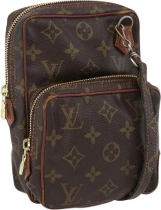 Louis Vuitton Pre-owned Cross Body Bags, female, Brown, Size: ONE SIZE Pre-owned Canvas Cross Body Bag