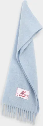Marni Mens Signature label alpaca scarf
