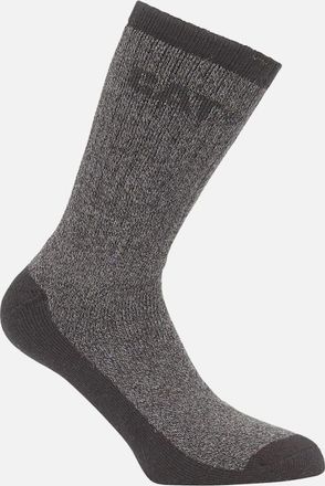 CAT Mens CAT THERMO Mens Boot Socks 2 Pairs - Grey - Size: 6.5/7.5/6/8.5/11/8/7/9.5/9/10/10.5