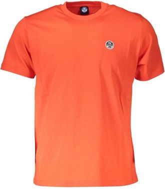 North Sails Rode Katoenen Heren T-Shirt - Heren - T-shirts - Rood - L - Katoen - Tops