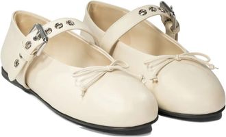 Miu Miu Ballerine con fiocco - Toni neutri