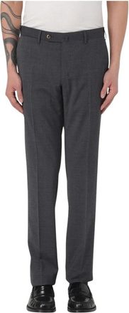 Pantaloni Torino Wollen Pantalon Klassieke Pasvorm - Heren - Nette broeken - Grijs - S - Wol - Broeken